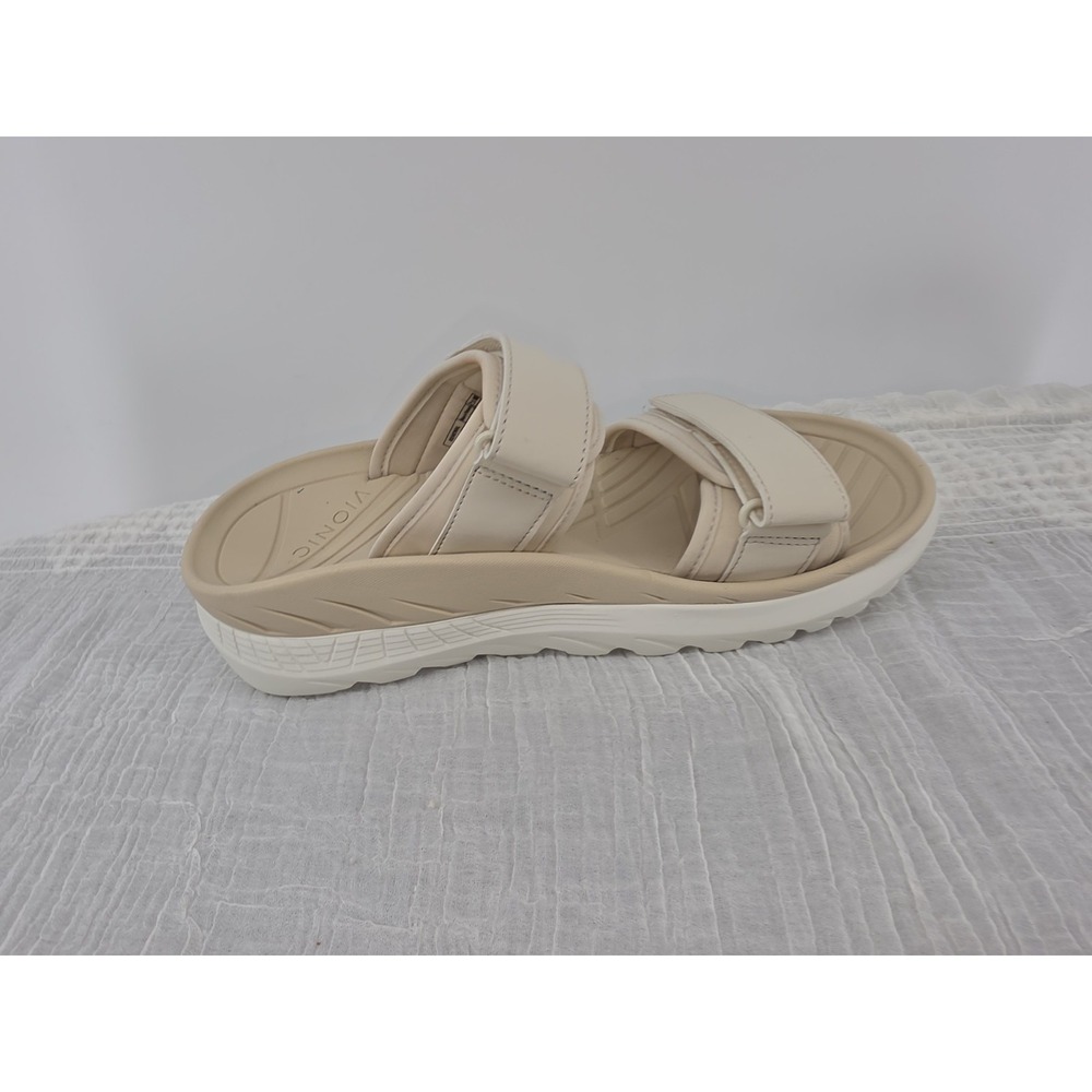 Vionic Renewal Adjustable Recovery Slide Sandals Cream Tan Women's Size 8 - Picture 5 of 16